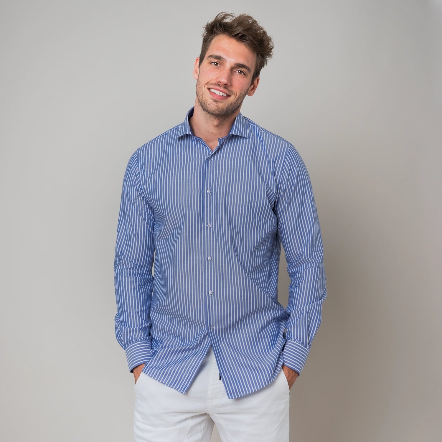 Hemd extra langer Arm 72 Überlänge RIESENHEMD Hamburg Model Lissabon-5