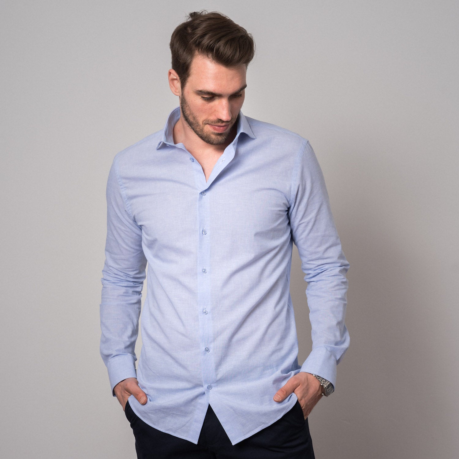 Tolles Hemd in Überlänge mit extra langem Arm 72 cm, in Slim Fit oder Modern Fit - RIESENHEMD Hamburg
