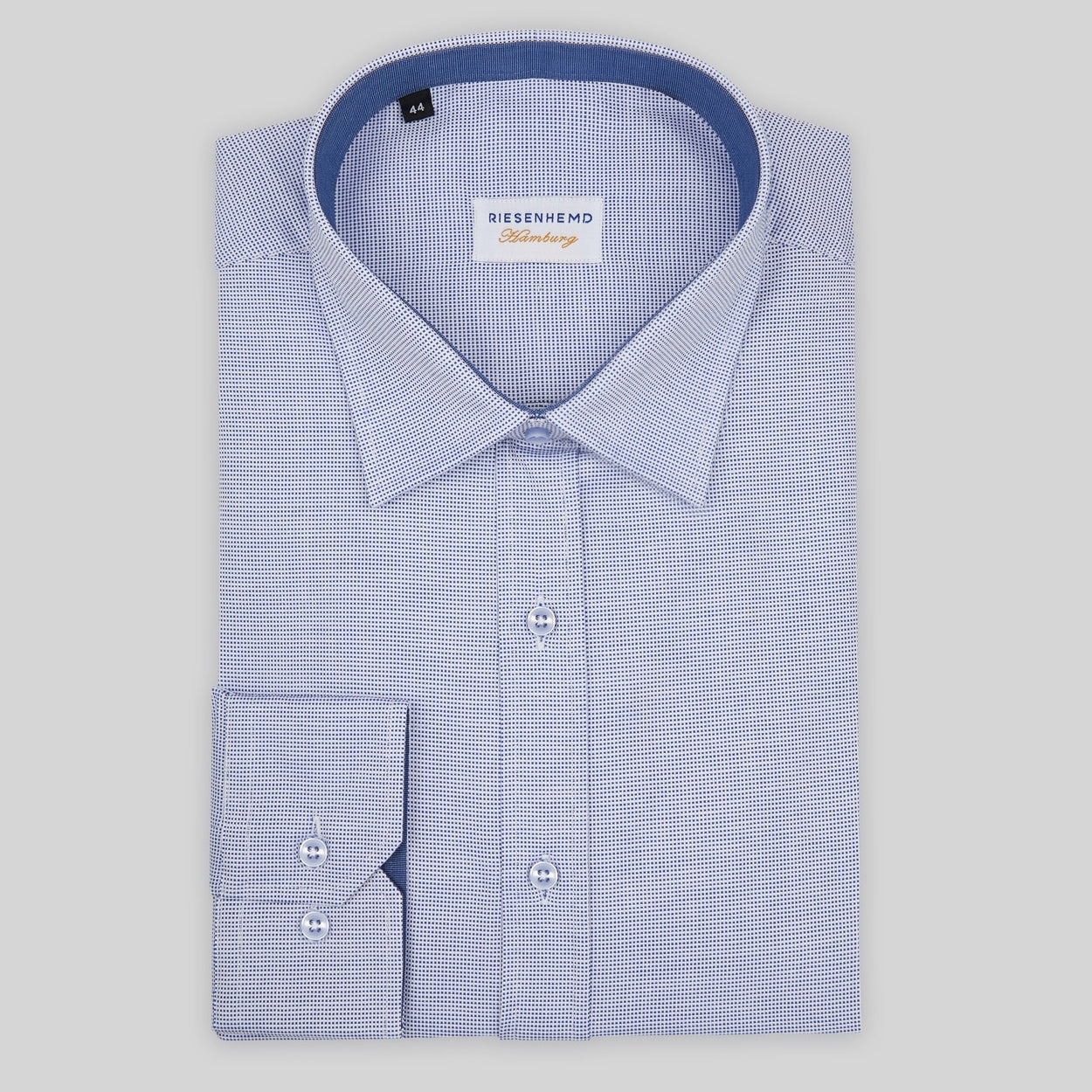 Tolles Herren Hemd für grosse Männer mit extra langem Arm 72 cm und Überlänge von RIESENHEMD