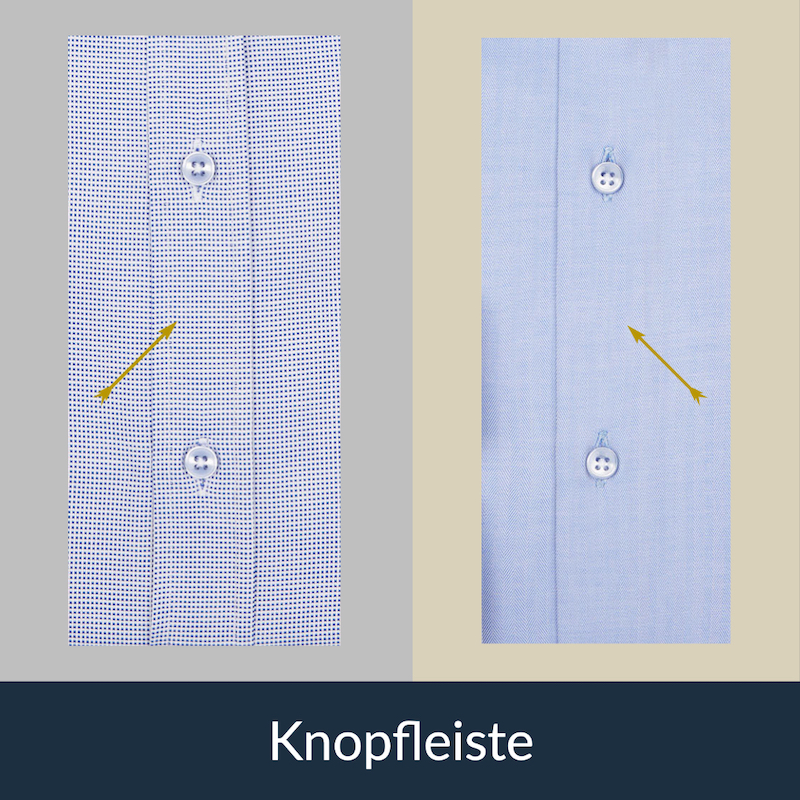 Button placket RIESENHEMD Hamburg